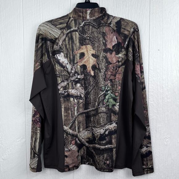 Mossy Oak shirt men’s Large Break up infinity, Camouflage, pull over quarter zip - Picture 7 of 10